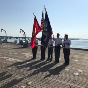 USS Eugene A. Greene (DD/DDR-711) Memorial Service for deceased shipmates.