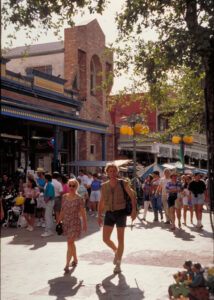 Market square is a famous, friendly gathering place for food and people watching. Credit: Al Rendon