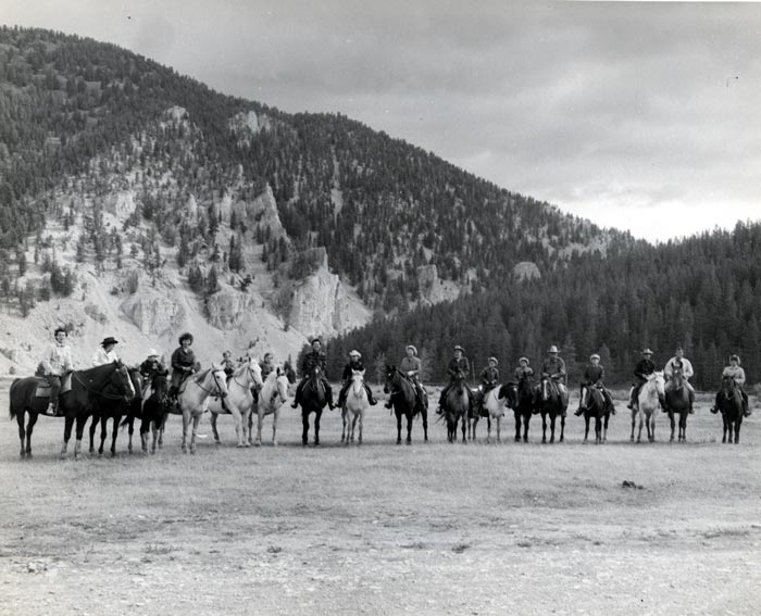 Mintons at Elkhorn Ranch in 1959.