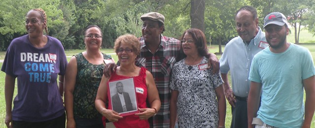 John Robert Descendants L to R: Janson Richardson, Janice R. Chapman, Sharon R. Amos , Jerome Richardson, Mamie Richardson , James Richardson , Seth Chapman