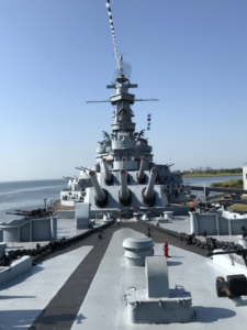 Tour of battleship USS Alabama (BB-60) at USS Alabama Memorial Park, Mobile, Alabama.