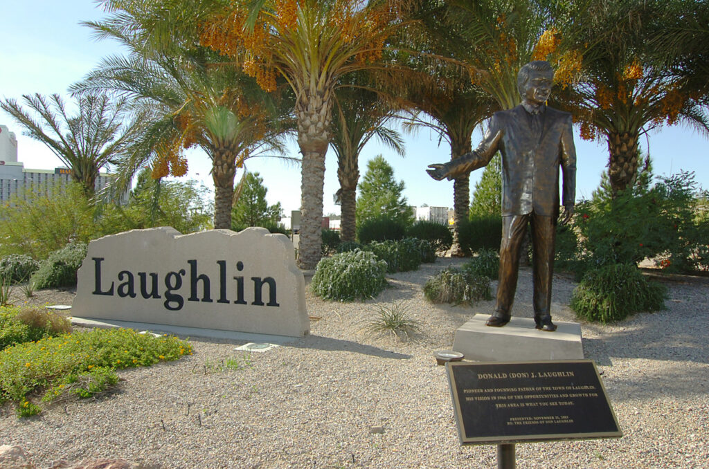 Don Laughlin statue. Photo by Bob Brye.