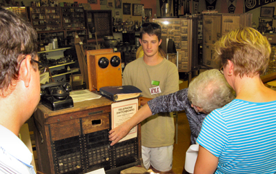 One of the stops on the Amazing Race was to see an old switchboard originally owned by ancestors George and Frances (Keller) Malsam, now displayed in Wakeeney, Kansas, History Museum. 