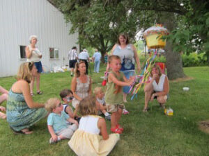 Piñatas are popular for kids at reunions.