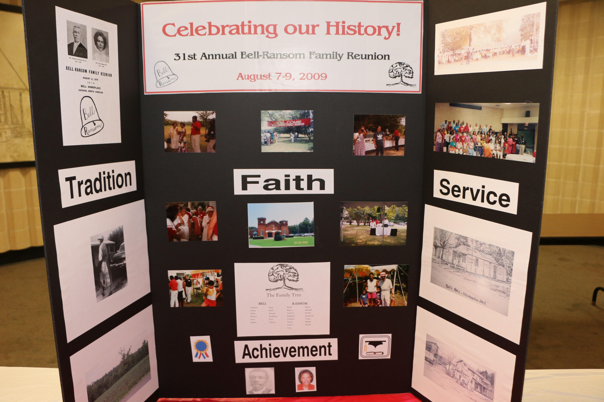 Bell Ransom Family Reunion displays - Reunions Magazine