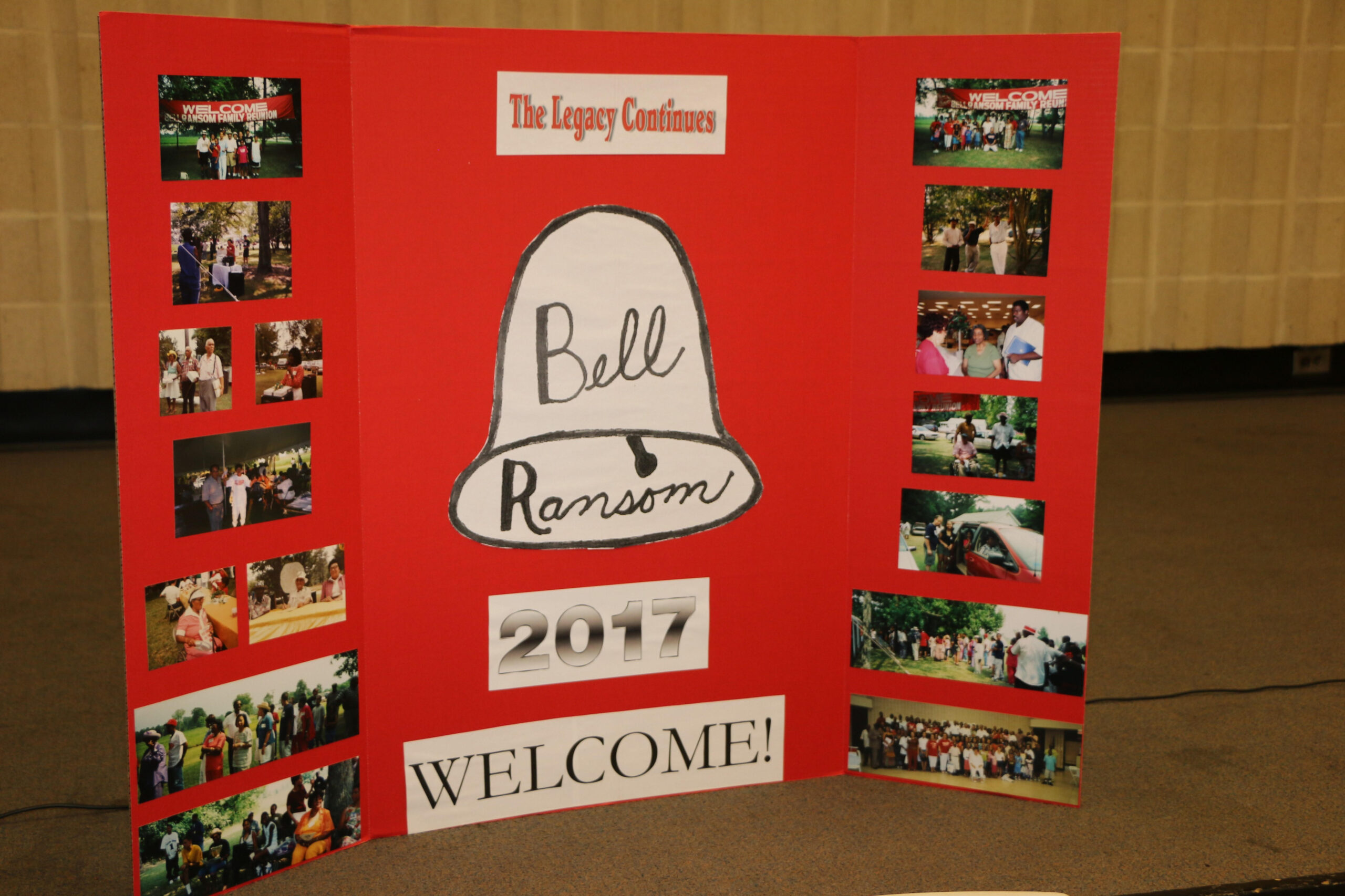 Bell Ransom Family Reunion displays - Reunions Magazine